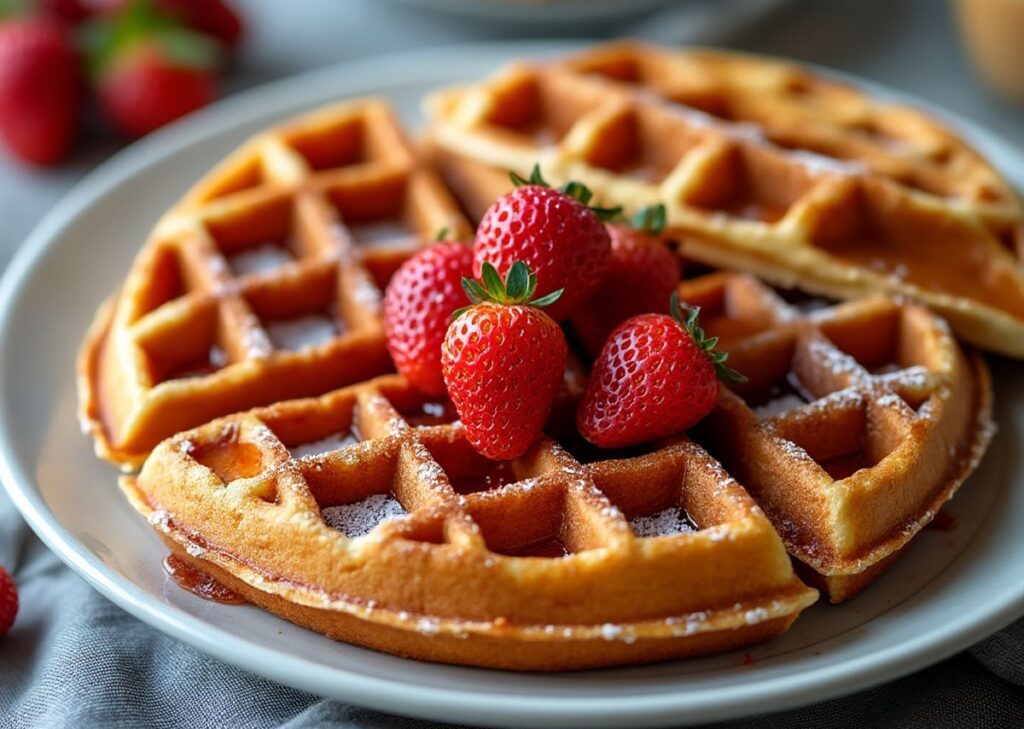 photo gaufre croustillante