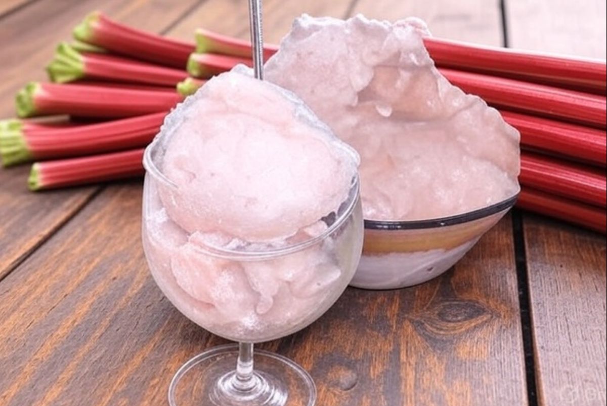 Sorbet à la rhubarbe