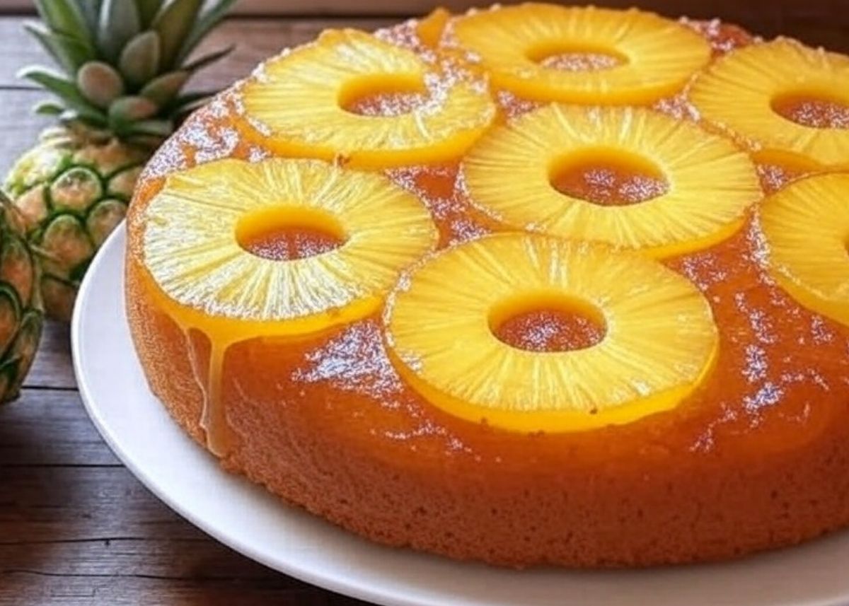 gâteau à l'ananas moelleux