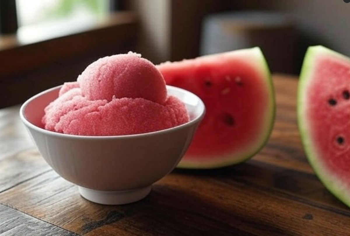 sorbet à la pastèque sans sorbetière