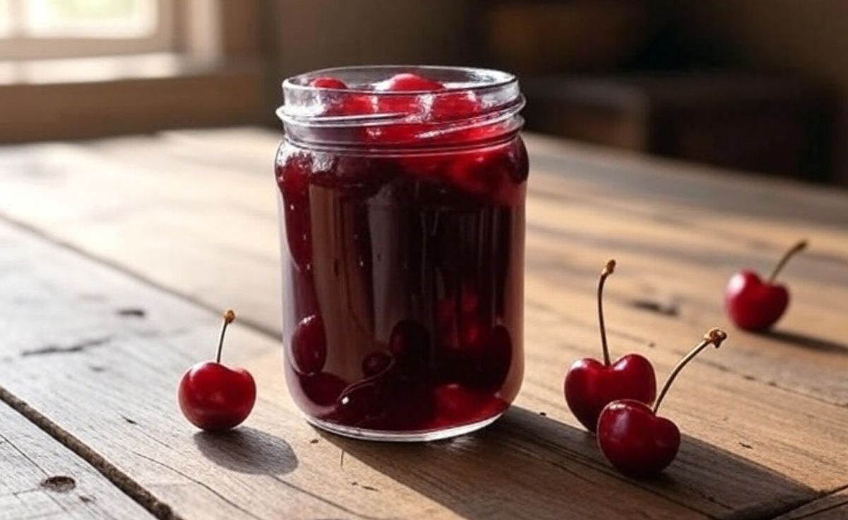 Recette de la confiture de cerises congelées avec noyaux
