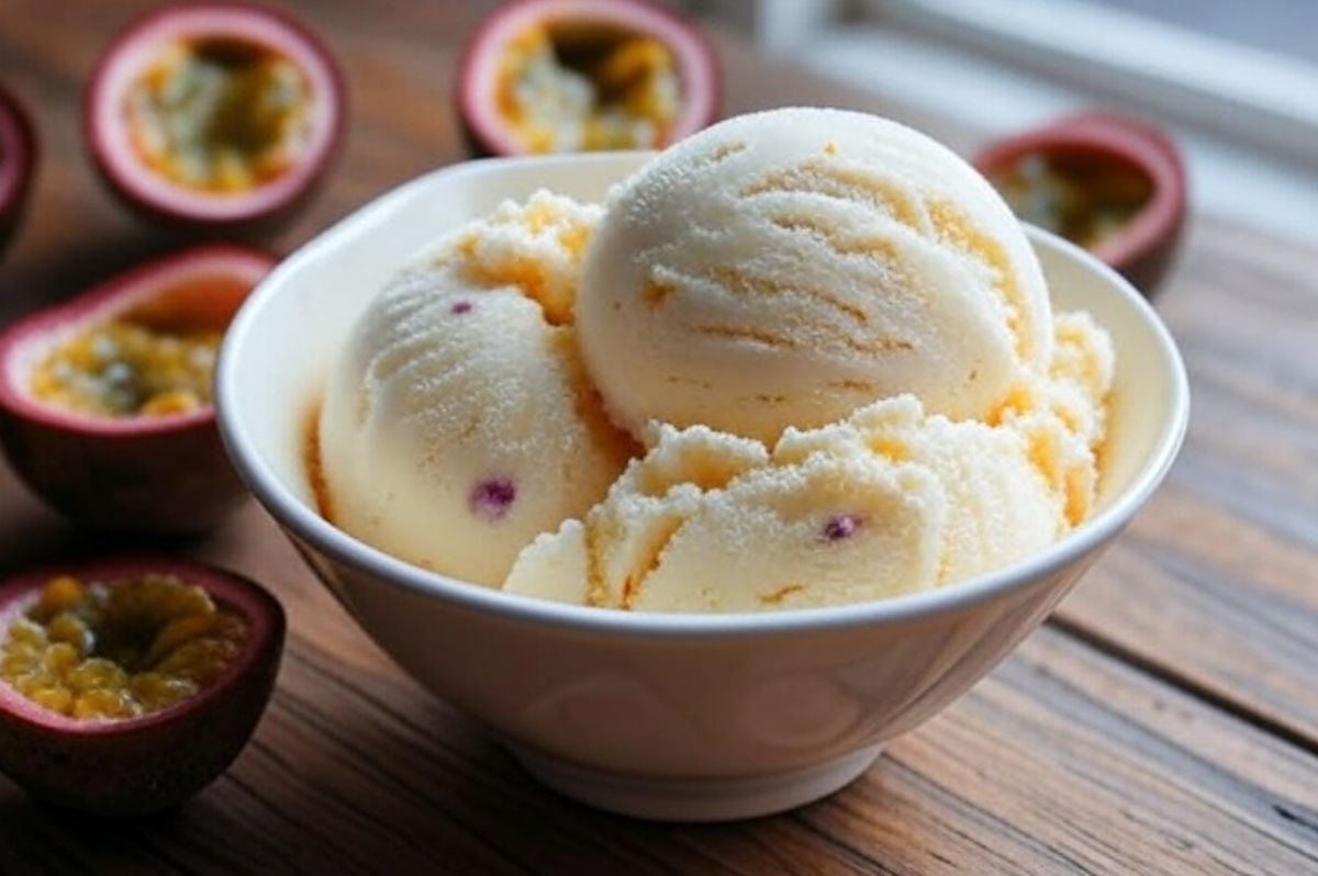 Recette sorbet fruit de la passion avec sorbetière