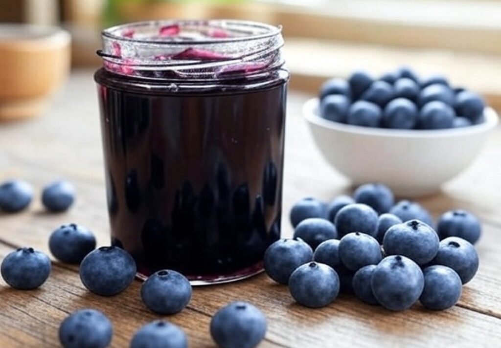 confiture de myrtilles maison