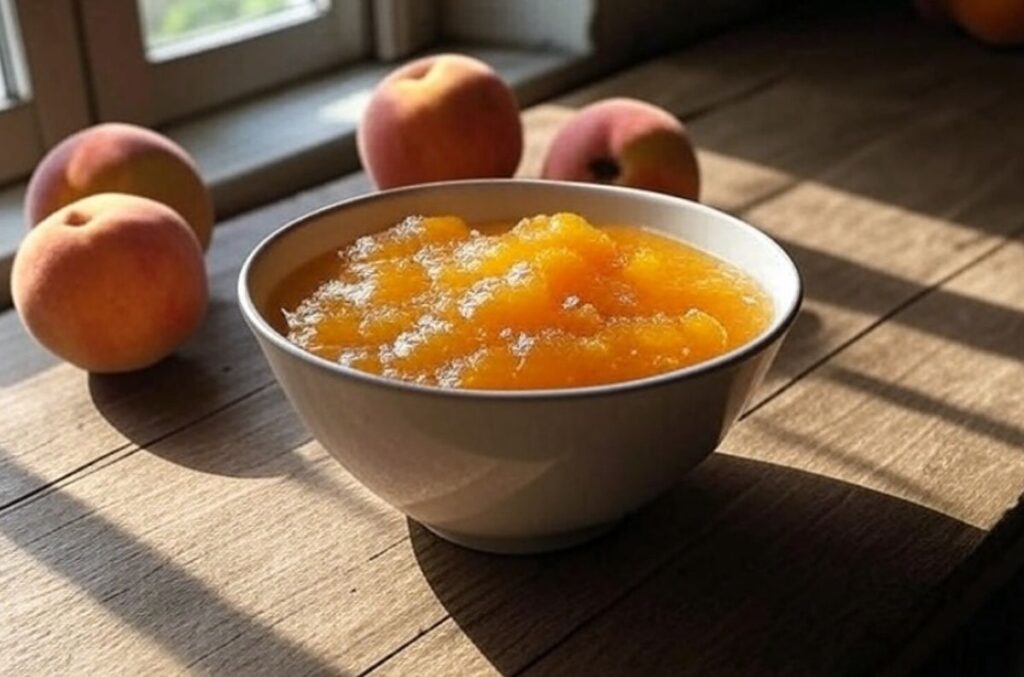 recette compote de pêche maison facile
