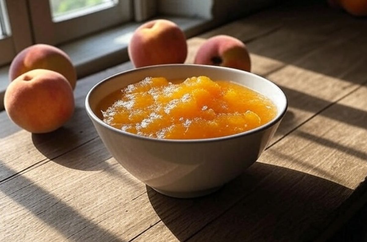 recette compote de pêche maison facile