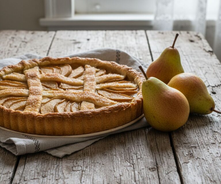 Recette de tarte aux poires à l'ancienne