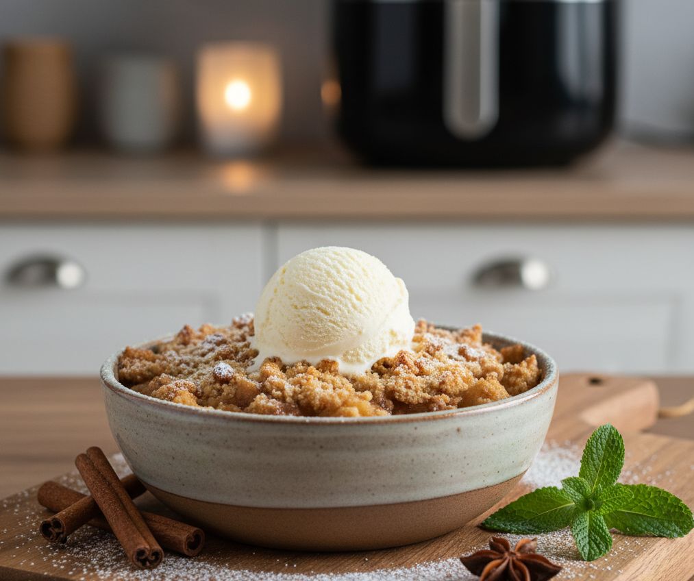 crumble au pomme air fryer