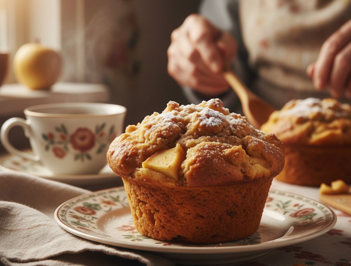 muffin aux pomme de grand mère