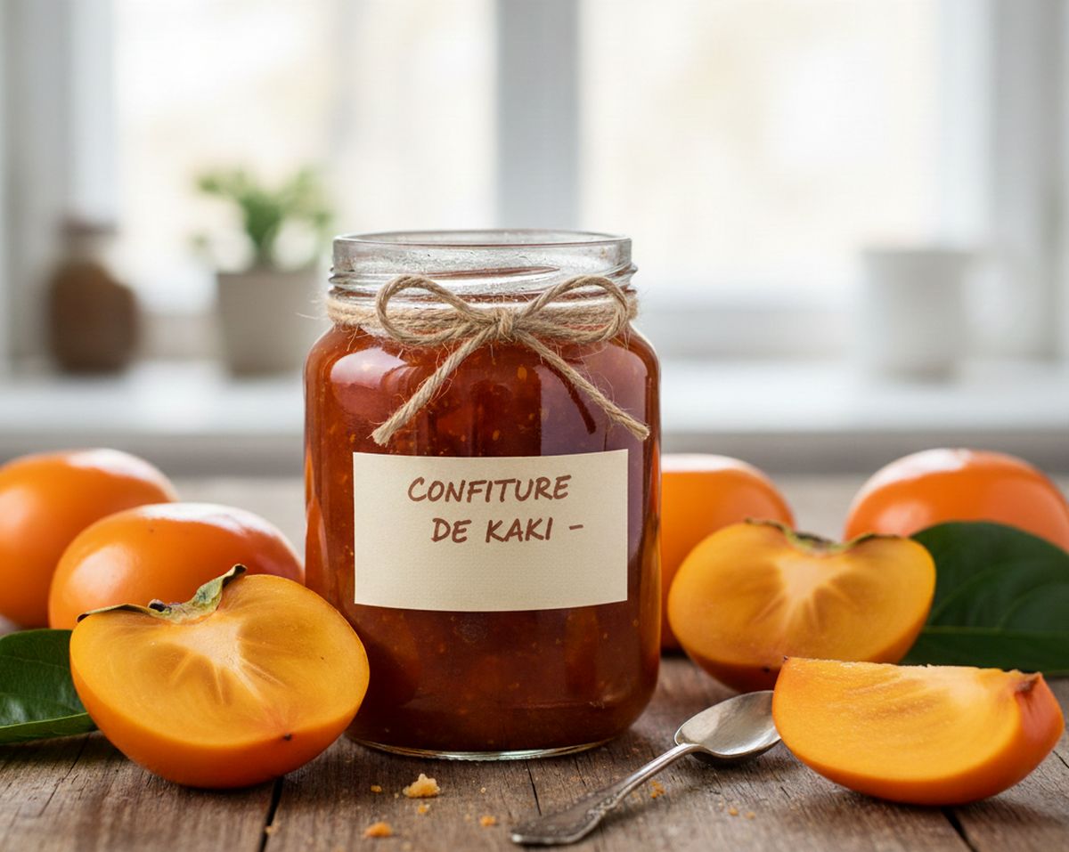 Confiture de kaki : recette maison simple pour savourer le fruit d'automne