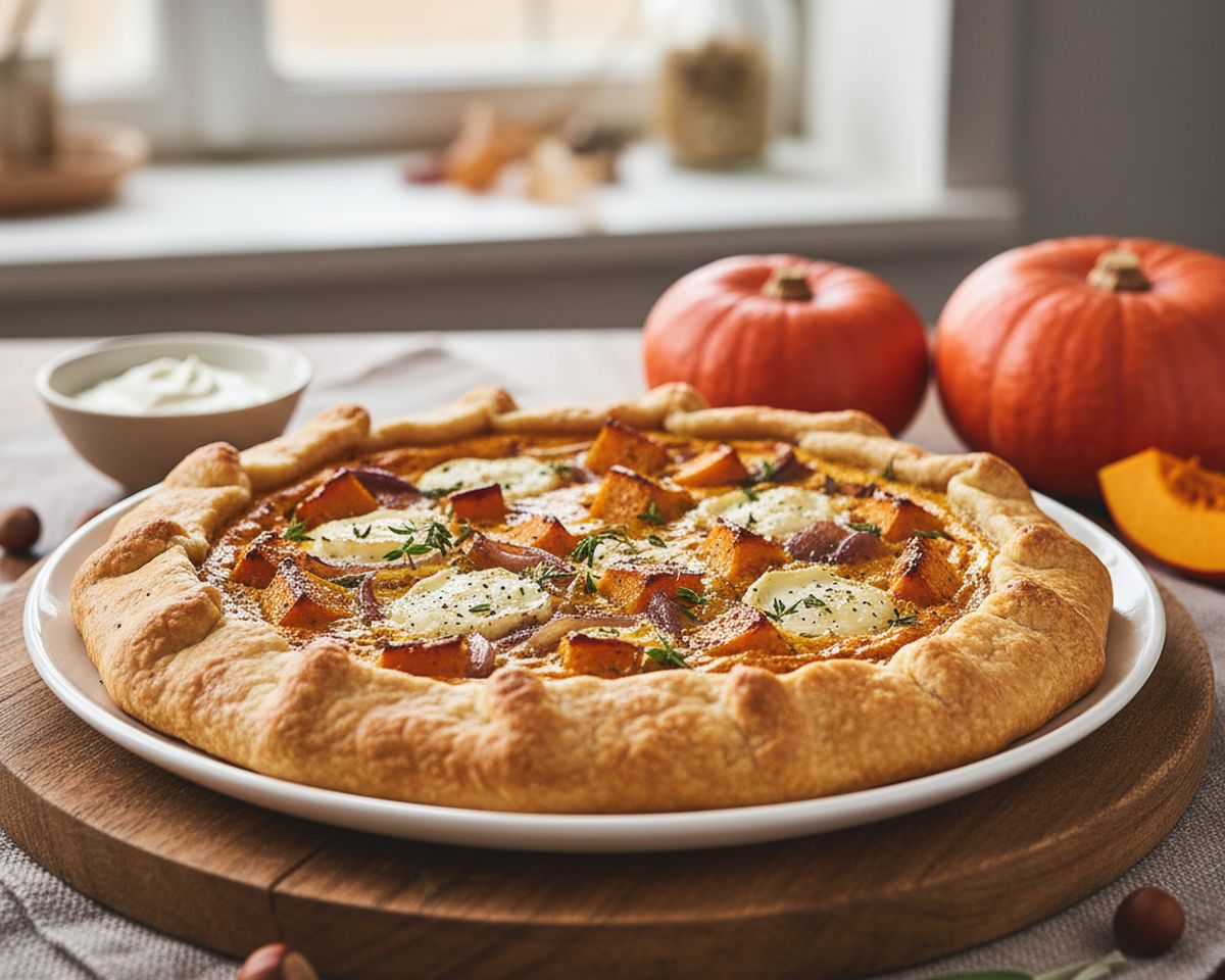 Tarte au potimarron salée recette facile et gourmande pour l'automne