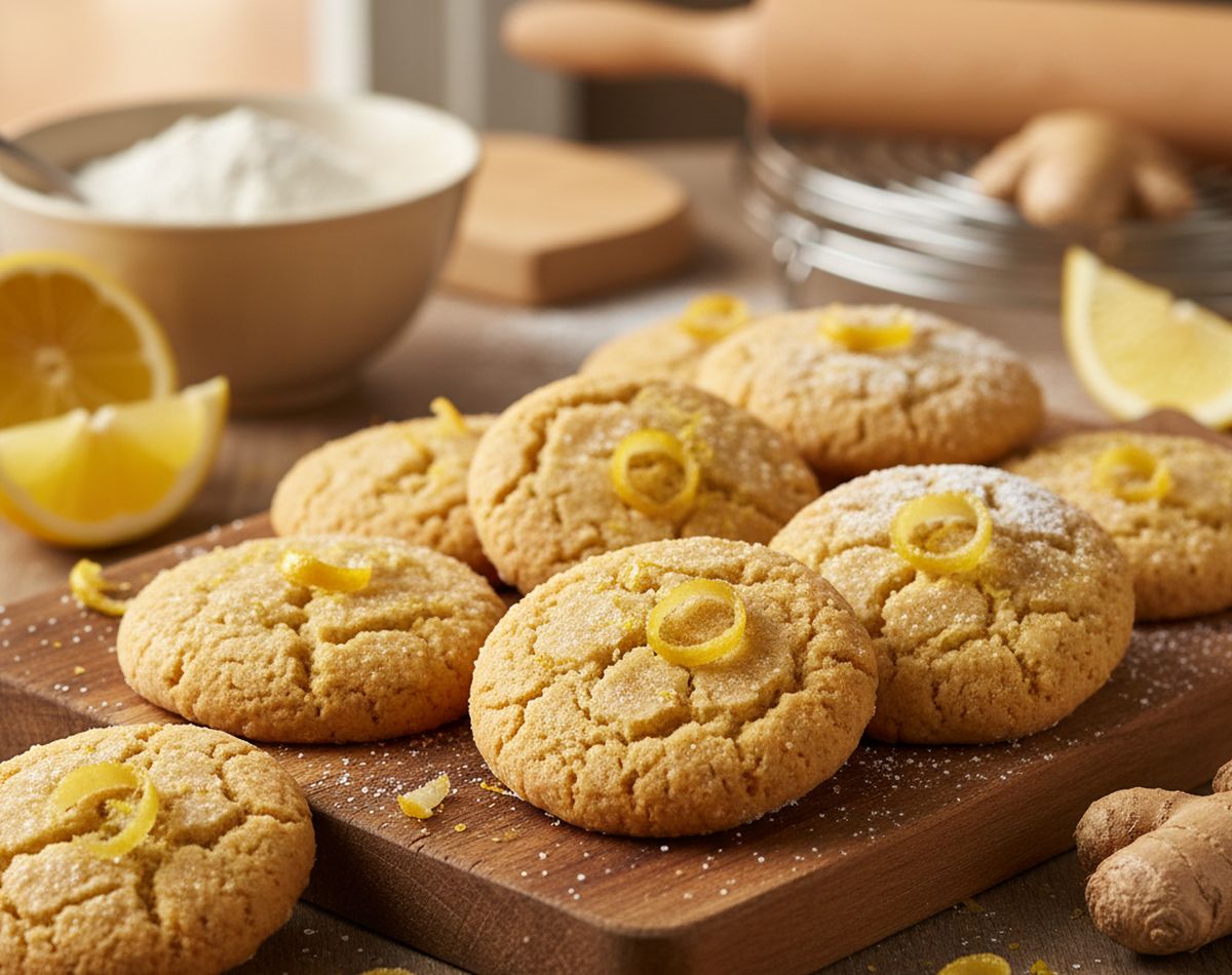 biscuits au gingembre frais et citron