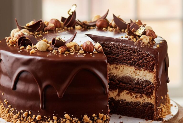 gâteau chocolat mousse aux noisettes