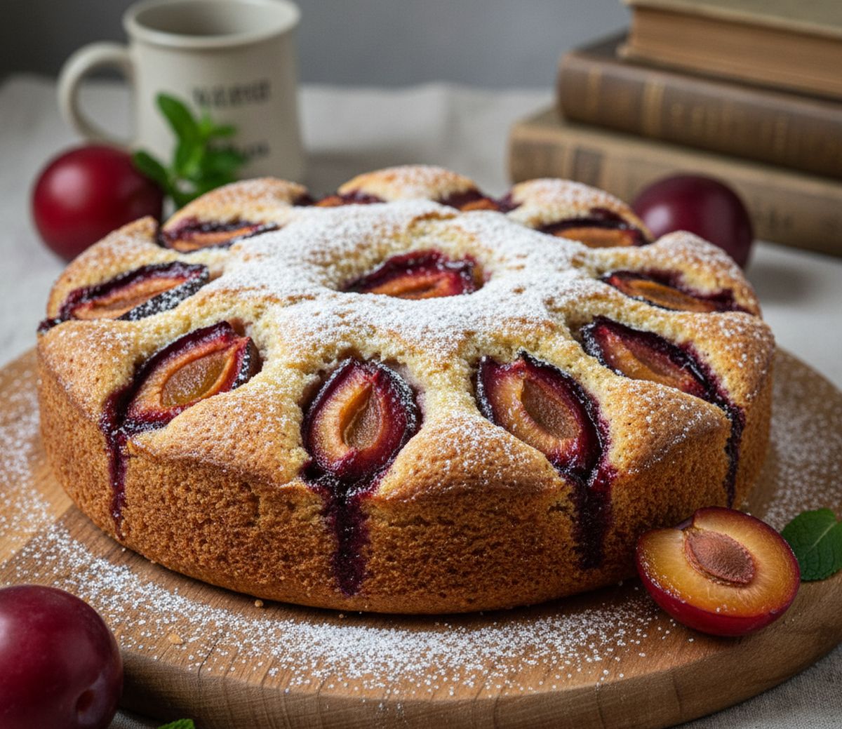 Gâteau aux prunes de ma grand-mère : recette facile et savoureuse