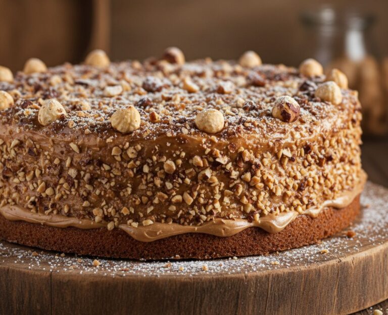 Recette du gâteau aux noisettes de grand-mère moelleux et authentique